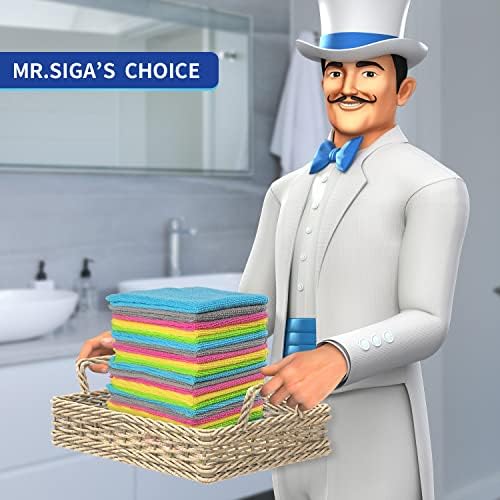 MR.SIGA Microfiber Cleaning Cloth, All Purpose Cleaning Towels - Image 2