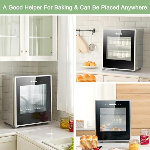 40L Electric Bread Proofing Box, Adjustable Temperature & Humidity Dough Proofer, Fermentation Machine for Baking, Yogurt & Even Rising, 110V Kitchen Appliance