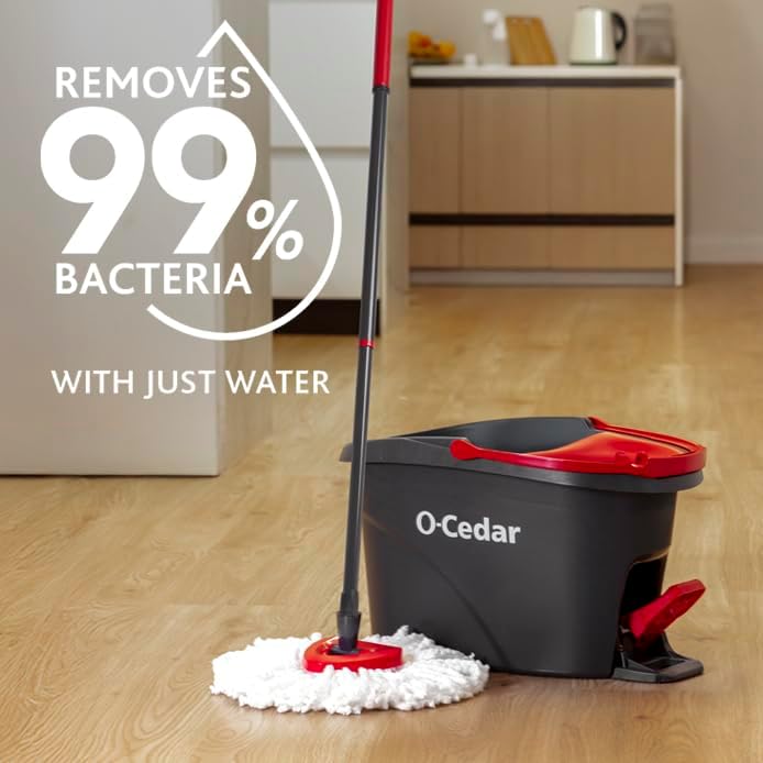 O-Cedar EasyWring Spin Mop Head Replacement | Machine Washable | Reusable | - Image 3