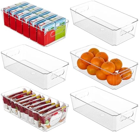Vtopmart 6pcs Clear Storage Bins by Vtopmart