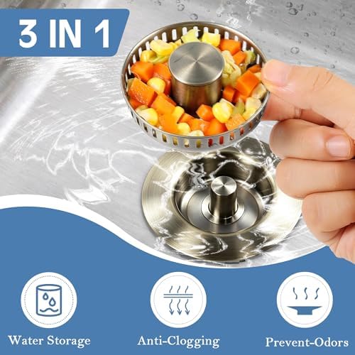 Kitchen Sink Drain Strainer and Stopper - Image 2