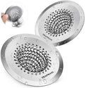 TRAPMATE 2PCS Bathtub Drain Strainer, 2.8" Patented Reversible Shower Tub Drain by TRAPMATE