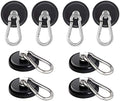 Ant Mag Magnetic Hooks Heavy Duty Neodymium, 140LBS Swiveling Carabiner by AntMag