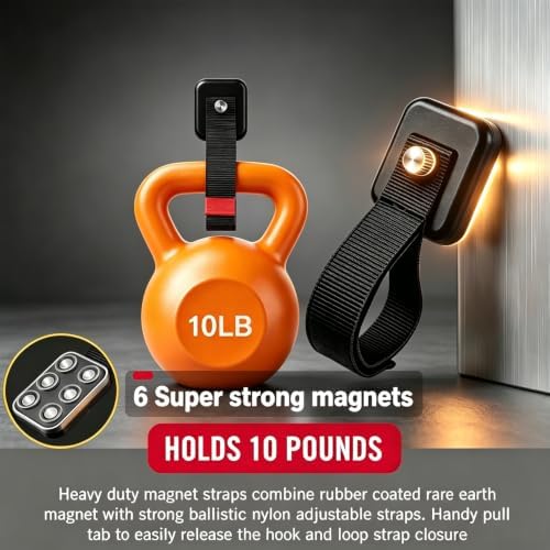 2 Pack Heavy Duty Magnetic Hook Straps, Organize Tools and Cords - Image 6
