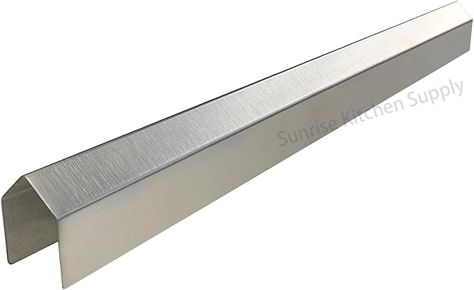(Pack of 2) Sunrise Kitchen Supply Heavy Duty 20 GaugeStainless Steel Deep Fryer Joining Strip/Connector (23"L x 1 1/2"W)
