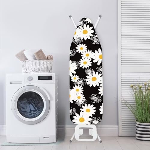 Cute Daisy Thick Padding Ironing Board Covers Soft Durable Stain Resistant Hook - Image 3
