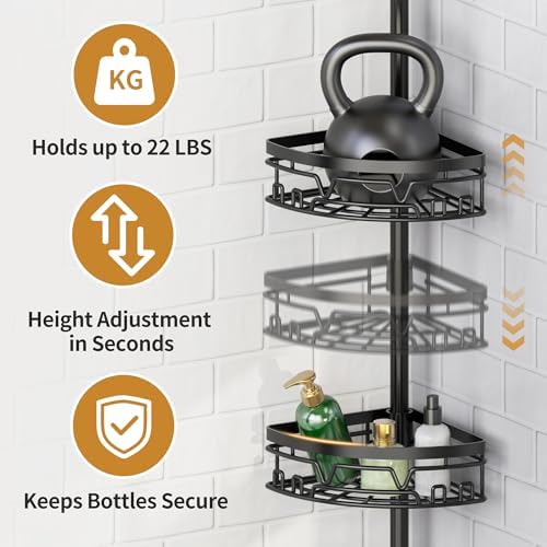 DAOYA Tension Pole Shower Caddy - Image 3