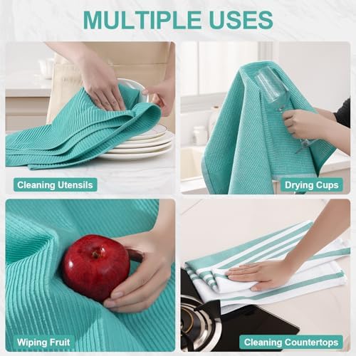Homaxy Cotton 380 GSM Premium Kitchen Towels, 3 Pack - Image 4