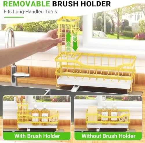 Sink Caddy, Sponge Holder for Kitchen Sink - Image 7