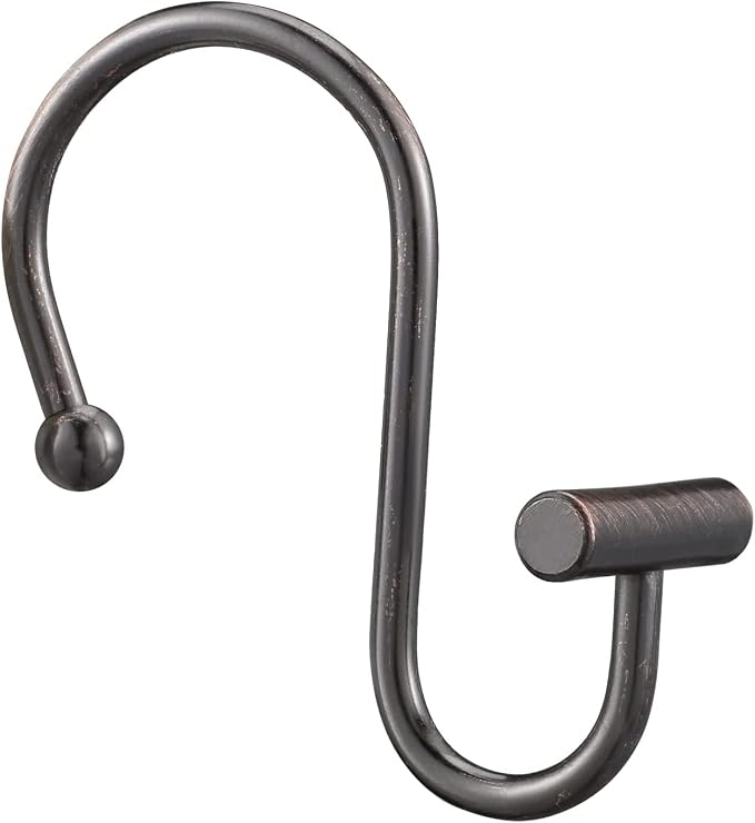 Gracelife Shower Curtain Hooks, T-Bar Decorative Hooks Hangers by Gracelife