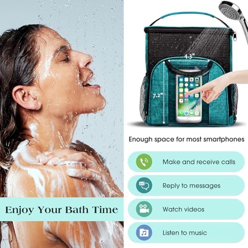 Attmu Mesh Shower Caddy Portable Dorm Room Essentials, Toiletry Tote Bag - Image 5