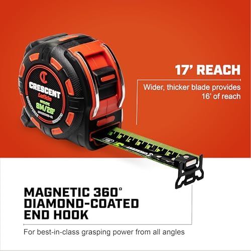 Crescent Lufkin 8 m/25' SHOCKFORCE NITE EYE Magnetic Tape | LM1325CMEB-02 - Image 5