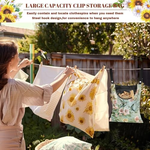 Hummingbird Spring Space-Saving Clothespin Bag - Image 6