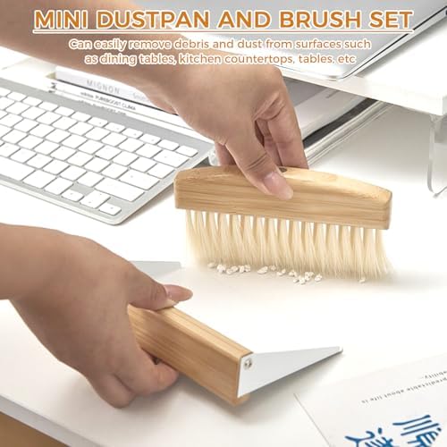 1 Set of mini Desktop Cleaning Broom and Dustpan Set, high-end Iron Sheet - Image 2