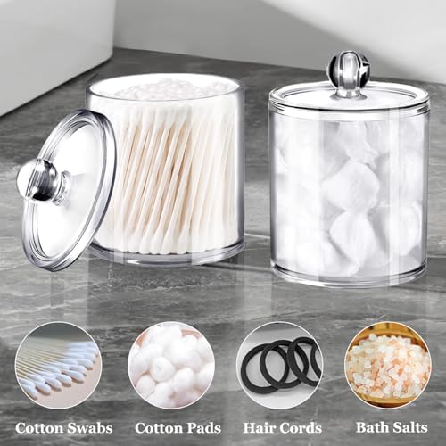 SheeChung 2 Pack Acrylic Cotton Round Holder - Image 4