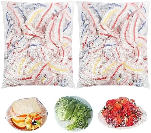 Homelove 200pcs Colorful Plastic Bowl Covers Dish Cover Food Cover, Reusable by Homelove