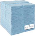 S&T INC. Microfiber Cleaning Cloth, 200 Pack, 11.5" x 11.5", Light Blue by STINC