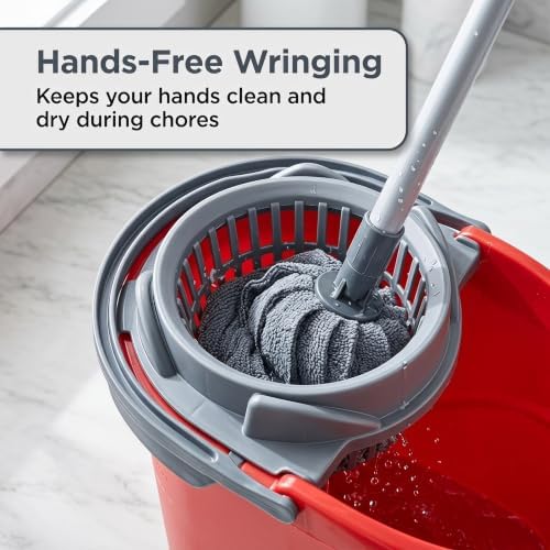 2.5 Gallon Mop Bucket with Wringer, Cleaning Bucket with Handle - Image 3