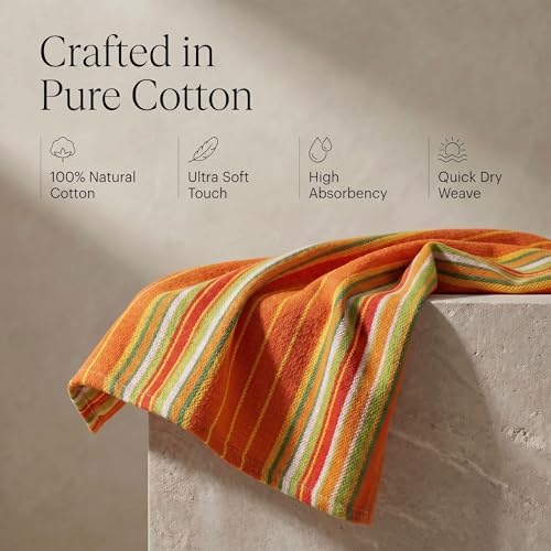 Urban Villa Kitchen Towels Cotton Dish Towels 20”x30” Orange - Image 4