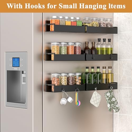 HuggieGems 6 Pack Magnetic Spice Rack Organizer - Image 2