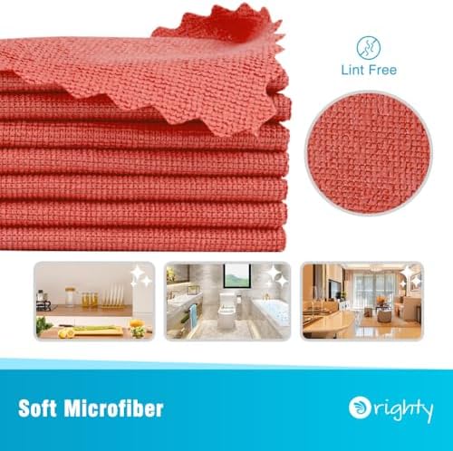 Orighty Microfiber Cleaning Cloth Bulk, 50 Pack Shop Towels 12x12 Inch - Image 2
