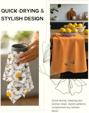 Miss Adola 2 Pack 150GSM Flour Sack Kitchen Towels - Image 4
