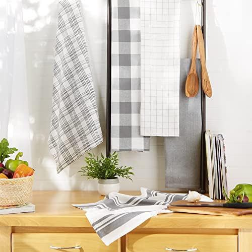DII Basic Kitchen Large Cotton Dishtowel Set of 5 - Image 5