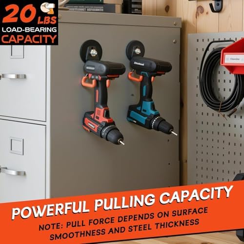 ULIBERMAGNET New Upgraded Heavy Duty Magnetic Garage Hooks, 10 Pack Strong - Image 3