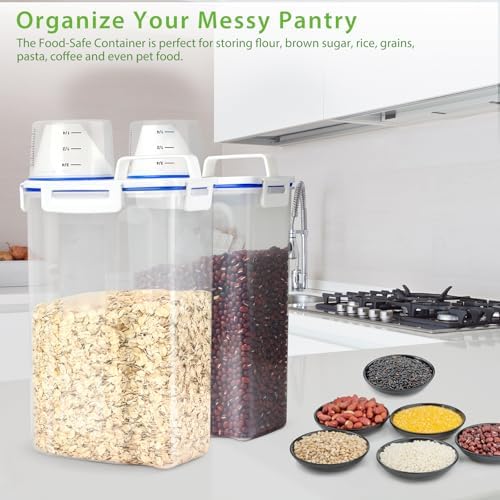 Viretec Rice Storage Container, 3 to 5Lbs Dry Food Airtight Container, Pet Dog - Image 6