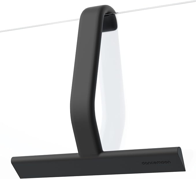 JustHang Shower Squeegee with Built-in Hook, 10-Inch Black | Award-Winning by dancemoon