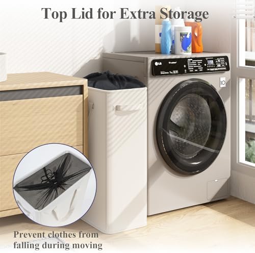 Optish 50L Slim Laundry Hamper, Baby Hamper - Image 6