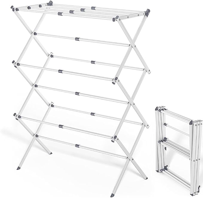 Foldable Clothes Drying Rack 41"x29"x14" by Bobikuke