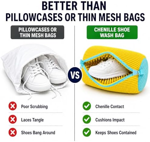Shoe Washing Machine Bag: Shoes Come Out Clean & Protected during Washing - Image 6