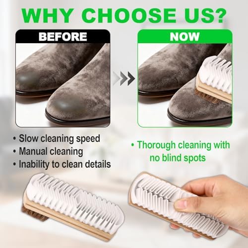 2pcs 2-in-1 Suede Shoe Brushes - Image 5