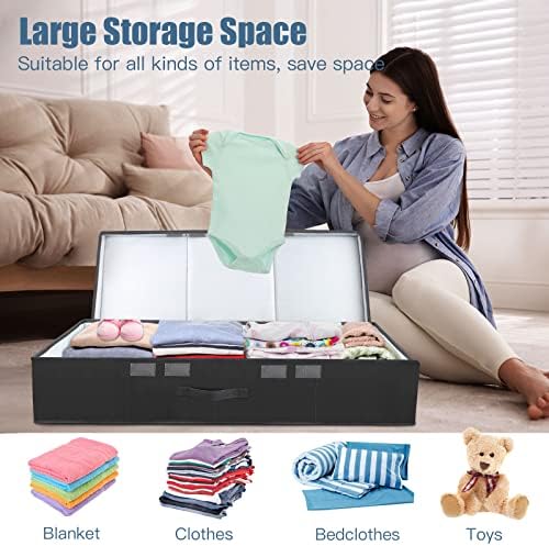 Supowin 2Pack Large Underbed Storage Containers Bin - Image 5