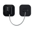 2 Packs Refrigerator Lock Combination Coded Fridge Lock Freezer Child Safety Lock Door Lock with Strong Adhesive No Keys Needed Black