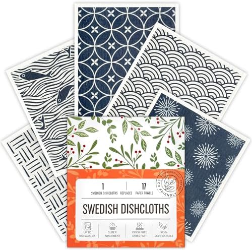 Swedish Dishcloths, 5 Pack Swedish Dishcloths by Unknown