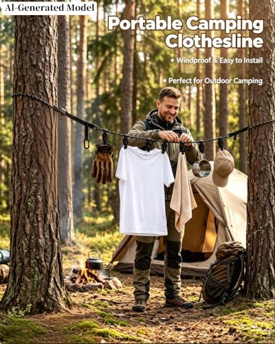 Retractable Portable Travel Clothesline - Image 2