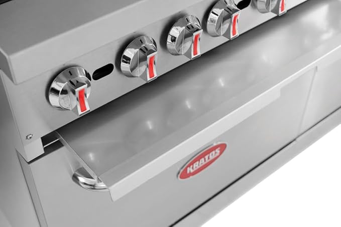 Kratos Commercial Gas Range and Oven, 10 Burners and 2 Full Sized Ovens, Liquid Propane Powered, Stainless Steel, 360,000 Total BTU Output, 60" Wide (29Y-045-LP)