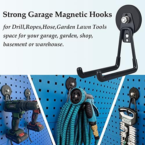 ULIBERMAGNET Magnetic Hooks, Heavy Duty Extra Large Hooks, Power Tool Organizer - Image 5