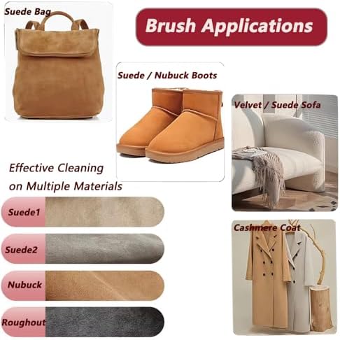 2-in-1 Suede Brush & Eraser for Shoes – Orange - Image 6