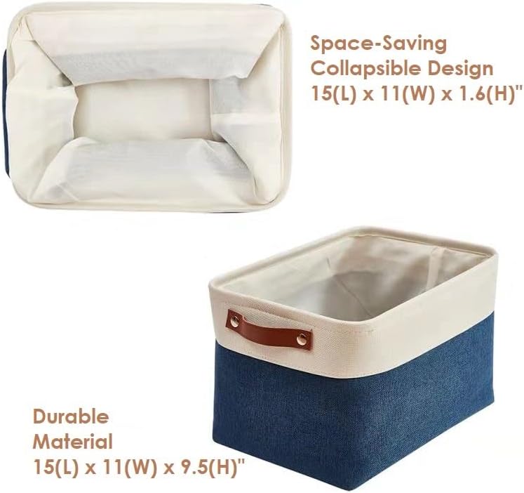 DECOMOMO Storage Bins, Large Fabric Storage Baskets - Image 4