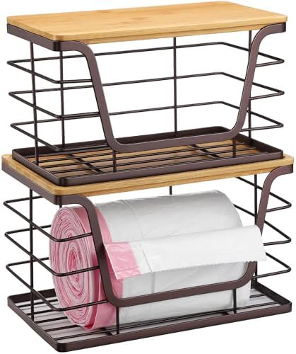 ALOCEO 2 Pack Stackable Wire Storage Basket - Image 4