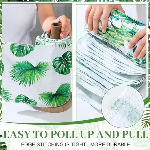 36 Pack Reusable Cloth Kitchen Paper Towels, Leaves Style - Image 5