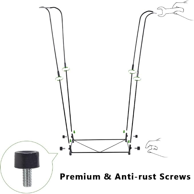 Trash Bag Holder, 30-45 Gallon Metal Garbage Bag Holder | Portable Trash Bag - Image 5