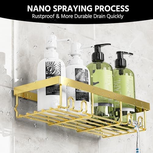 Moforoco 3-Pack Shower Caddy Basket Shelf - Image 4