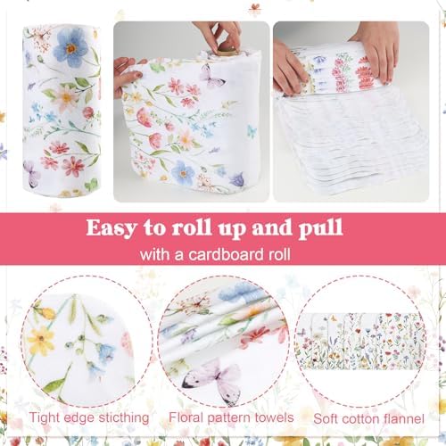 IANFEPH 36 Pcs Reusable Paper Towels Roll Paperless Cotton Cloth 9.8" X 11" - Image 3