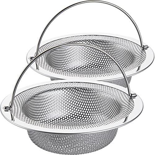 LASSHSWA Kitchen Sink Strainer Stainless Steel, Kitchen Sink Drain Strainer by LASSHSWA
