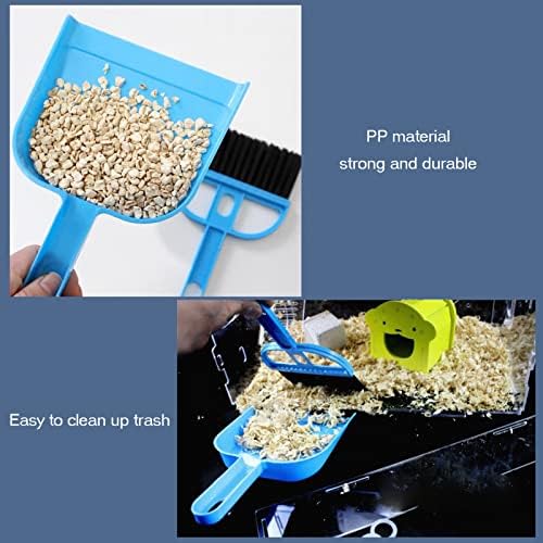 SEIS 3 Pack Hamster Mini Dustpan and Broom Set Guinea Pig Classical Besom - Image 4