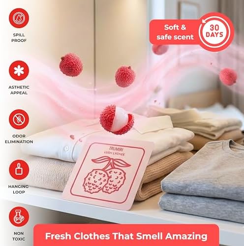 Lush Lychee - Scented Sachets for Drawer and Closet Freshener - Pack of 3 - - Image 5